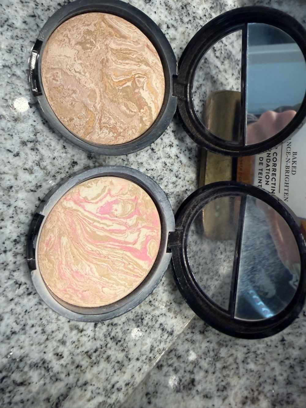 Laura Geller Baked Balance-N-Brighten Powder Foundation lot- Fair and Porcelain - Picture 2 of 4